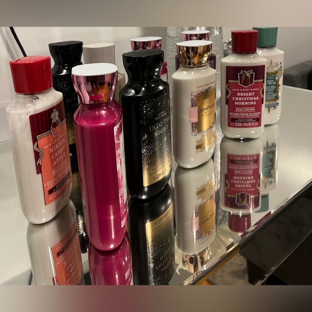 Bath & Body Works Assorted Body Lotions - Red, Pink, Black, Gold